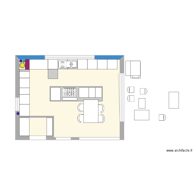 CUISINE FINALE MESUREE2. Plan de 0 pièce et 0 m2