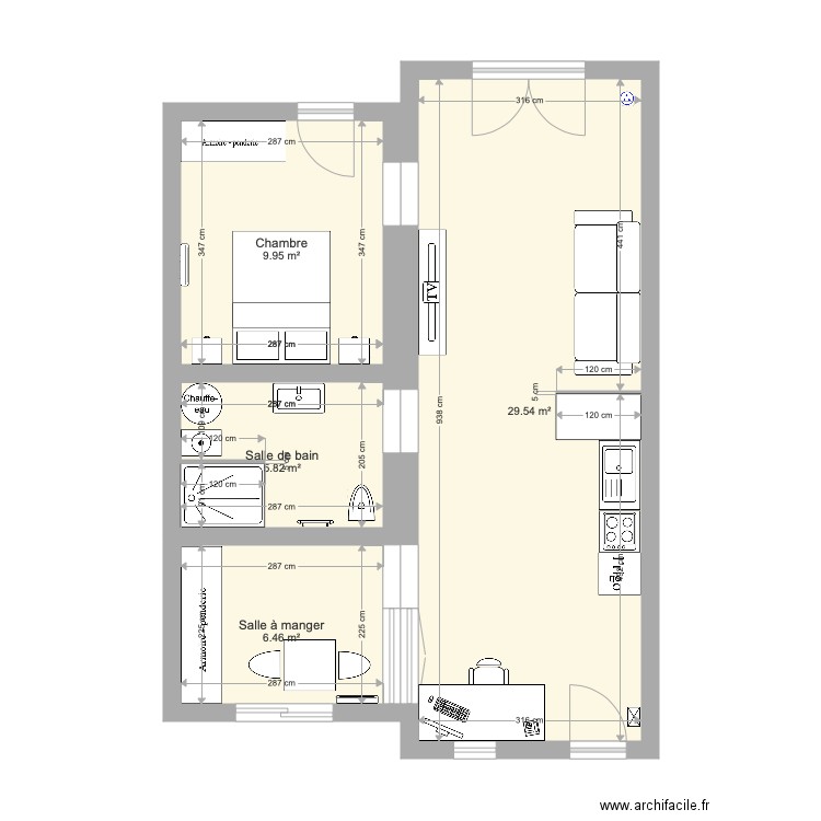 Appartement Le Pellerin. Plan de 0 pièce et 0 m2