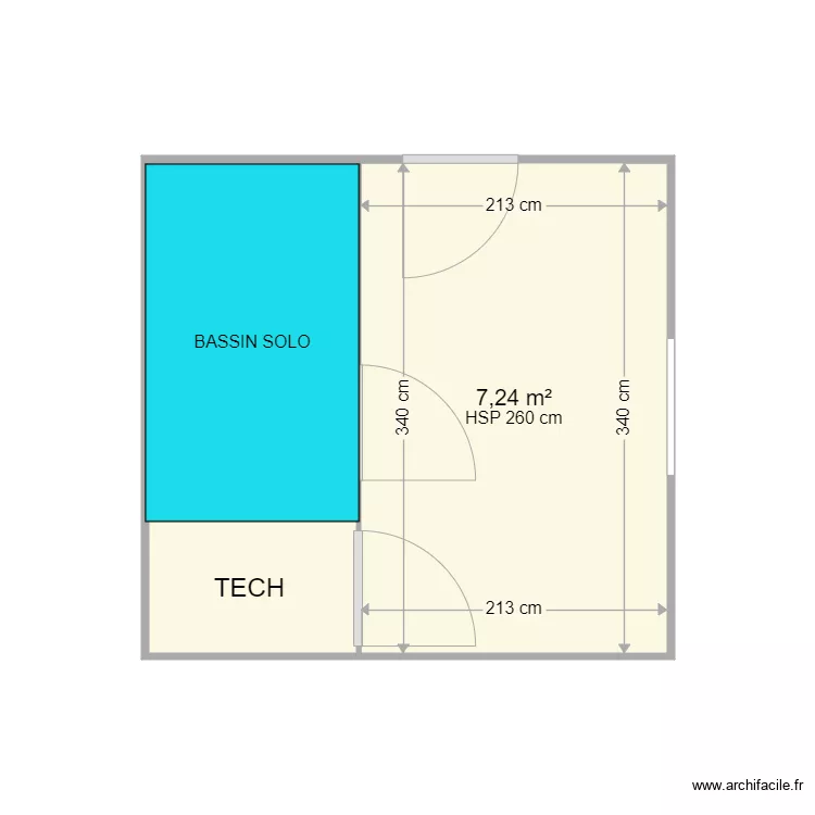 PIECOUP SOLO ETAGE. Plan de 
