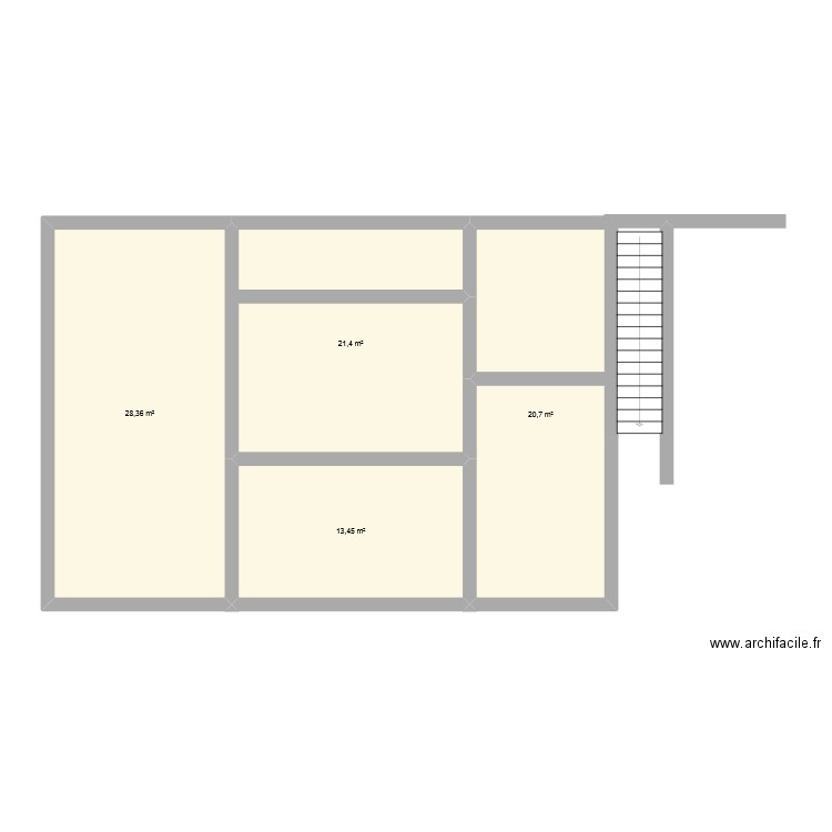 koury 3 1. Plan de 4 pièces et 84 m2