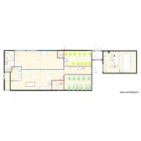 creche 18 avec bureau int&eacute;rieur et passage 22 etp