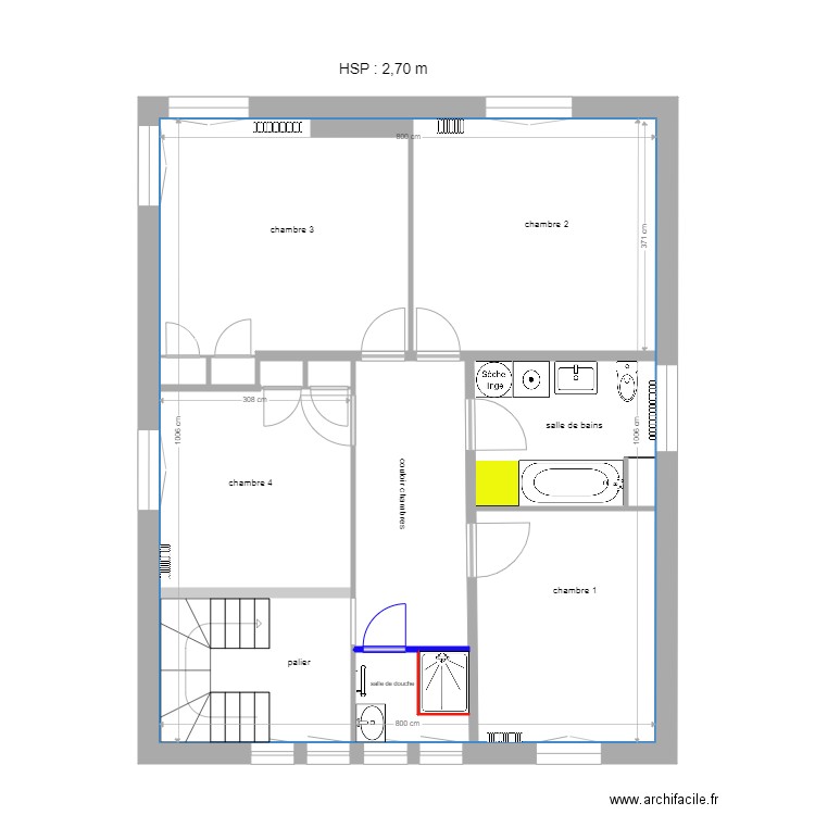 Enghien 1er étage 08 03 2021. Plan de 0 pièce et 0 m2