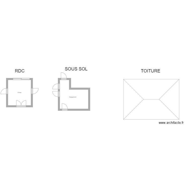 350600714. Plan de 2 pièces et 26 m2