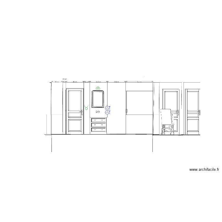 élévation sue étage belle ile. Plan de 0 pièce et 0 m2
