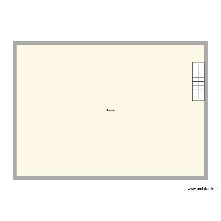 Croquis SCHNEIDER Grenier. Plan de 