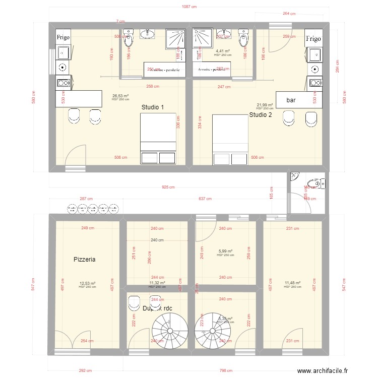 Kay Eden 2. Plan de 20 pièces et 264 m2