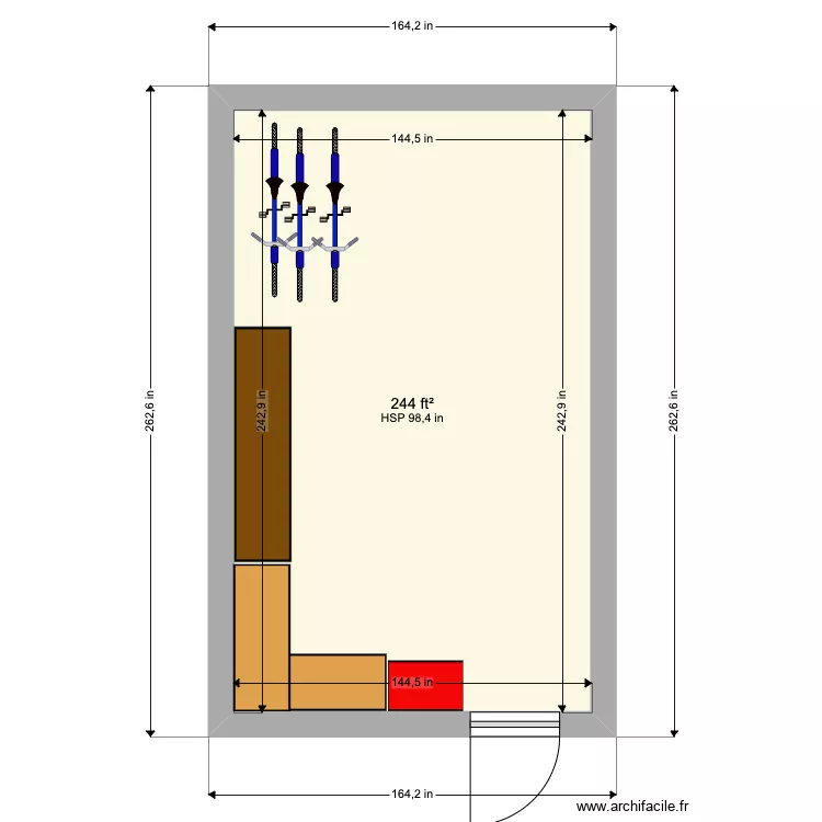 Garage. Plan de 