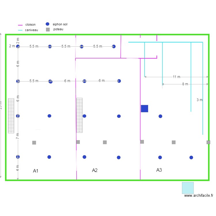 USINE rdc MàJ 11/077/2023. Plan de 0 pièce et 0 m2
