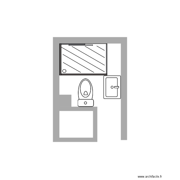 SDB B. Plan de 0 pièce et 0 m2