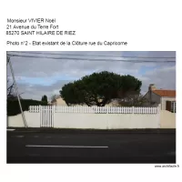 Photo Deux Etat existant Cl&ocirc;ture Capricorne