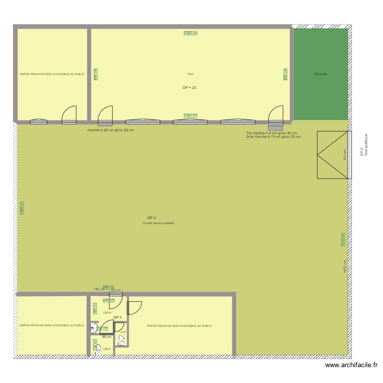 L IDIOT 1 AVANT TRAVAUX. Plan de 0 pièce et 0 m2