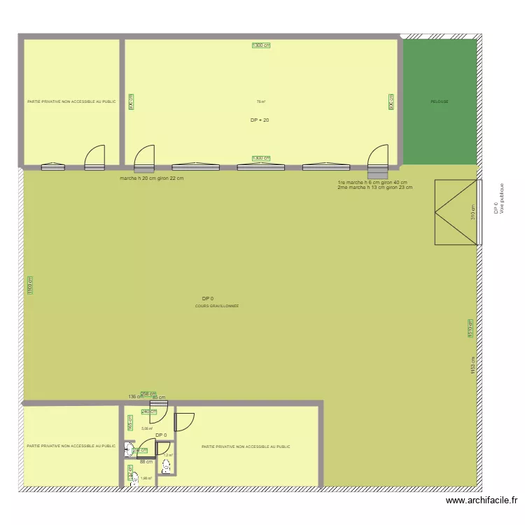 L IDIOT 1 AVANT TRAVAUX. Plan de 