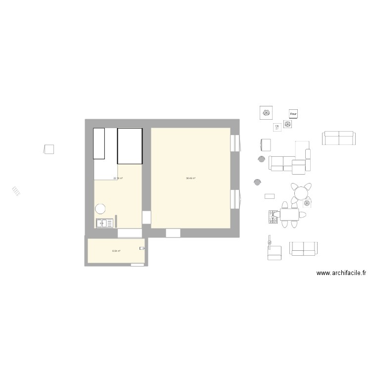 rdc 2. Plan de 0 pièce et 0 m2