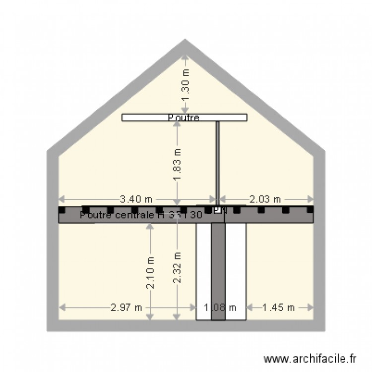 Combles UPN. Plan de 0 pièce et 0 m2