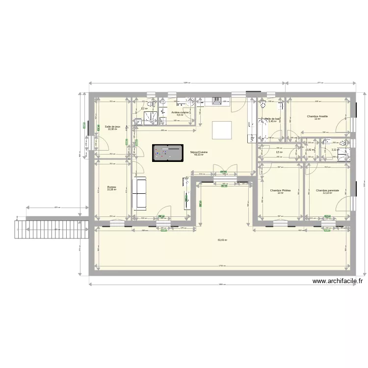 MaisonJuloR1v2. Plan de 