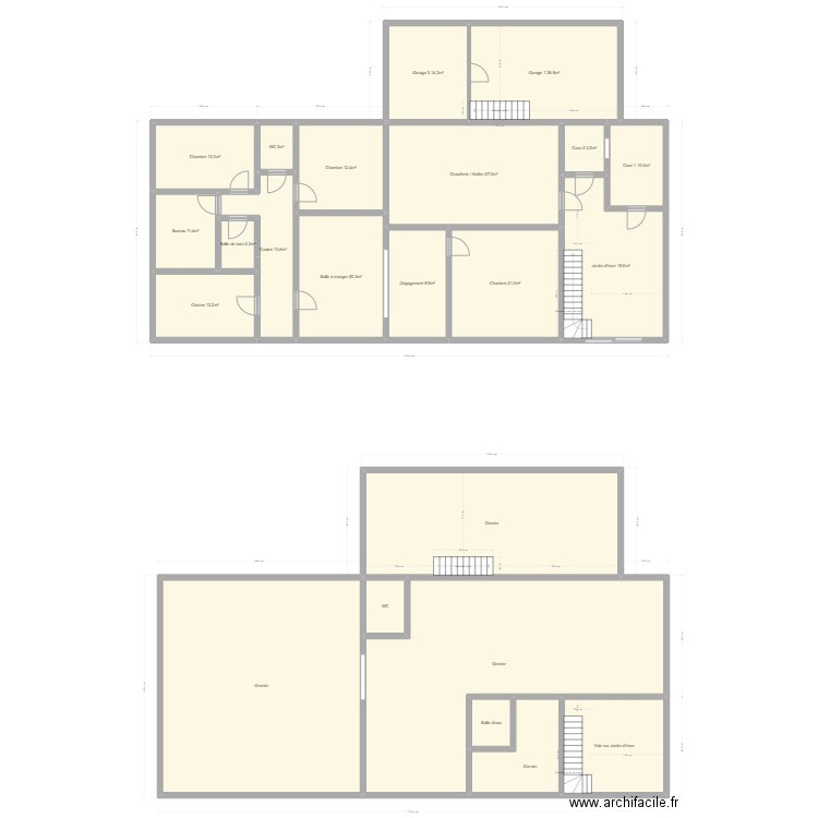 MATHERON. Plan de 23 pièces et 482 m2