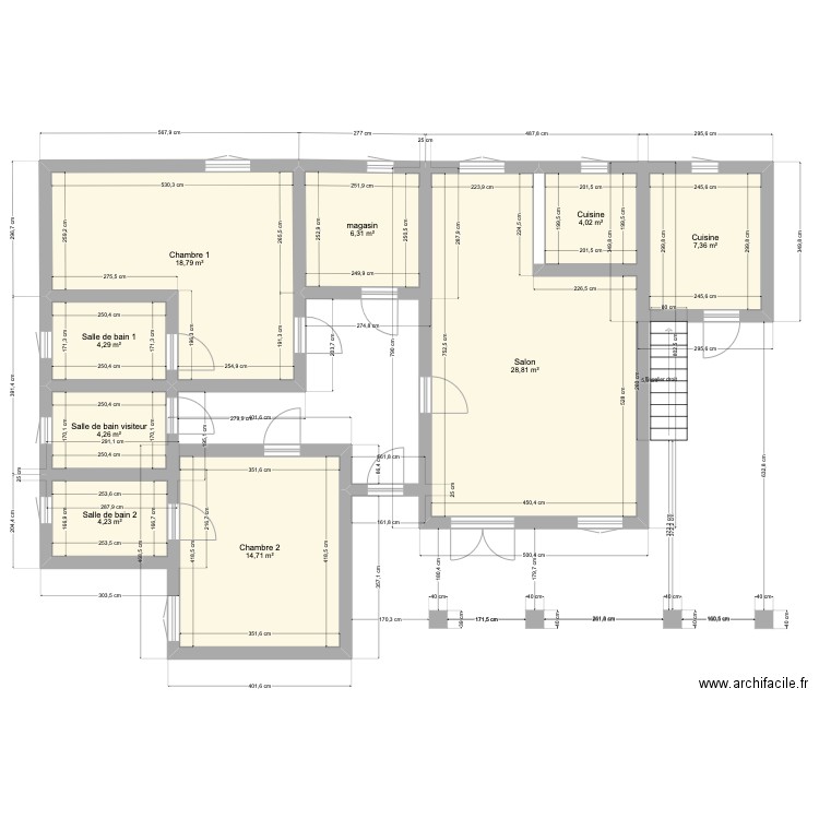 kodio_plan1. Plan de 9 pièces et 93 m2