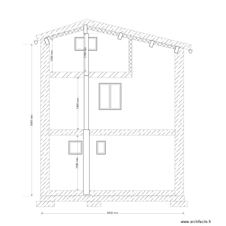 COUPE AAAAA. Plan de 0 pièce et 0 m2