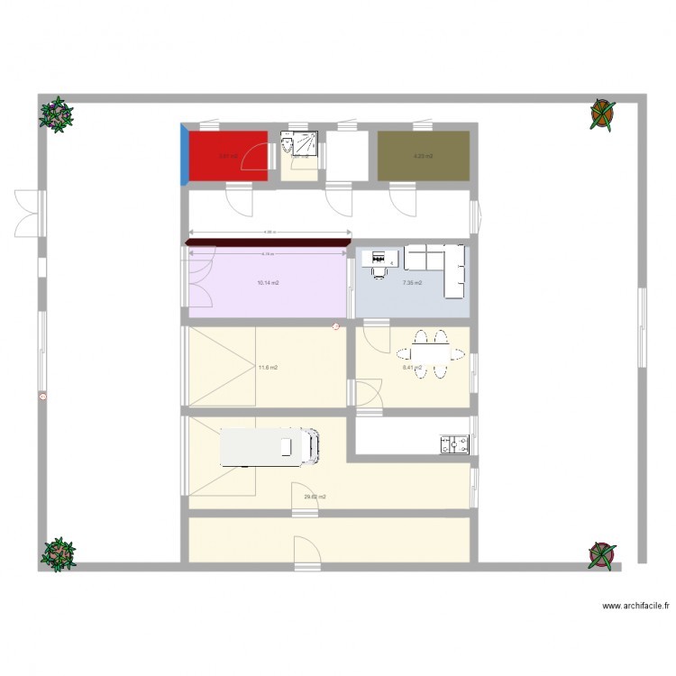 maison . Plan de 0 pièce et 0 m2