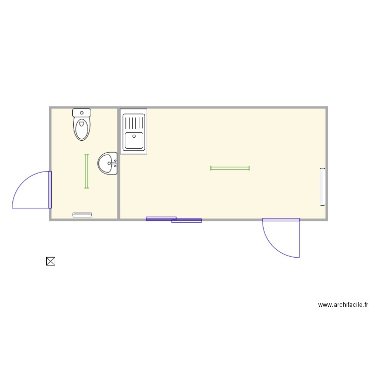 Projet sanitaire rinaldi. Plan de 0 pièce et 0 m2