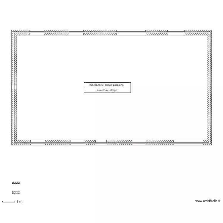 ma&ccedil;onnerie. Plan de 