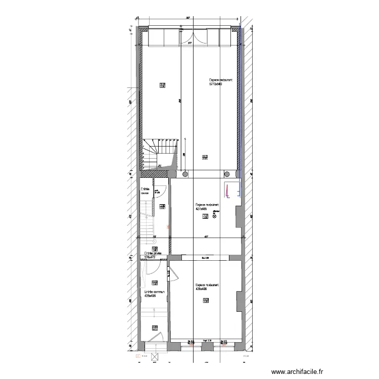 plan plomberie RDC BAILLI. Plan de 
