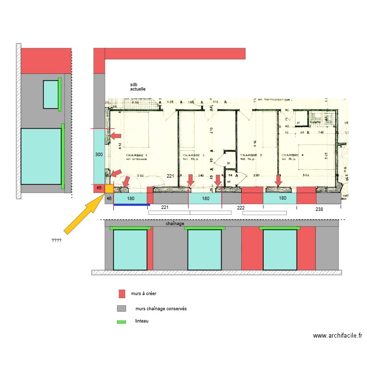 LEDUC - GO existant. Plan de 0 pièce et 0 m2