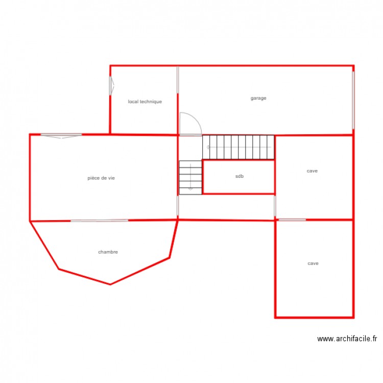 SS SOL ID PIECES. Plan de 0 pièce et 0 m2