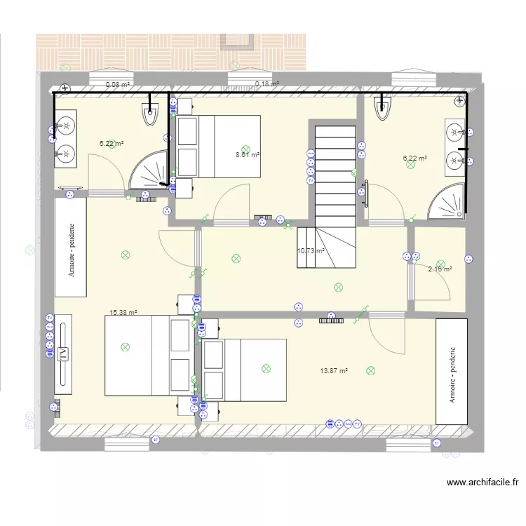 maison. Plan de 