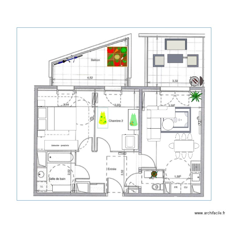 1 plan castelneau. Plan de 0 pièce et 0 m2