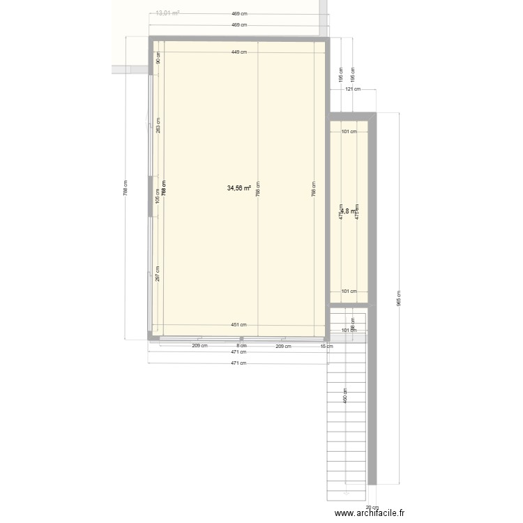 Plan toiture actuel. Plan de 0 pièce et 0 m2