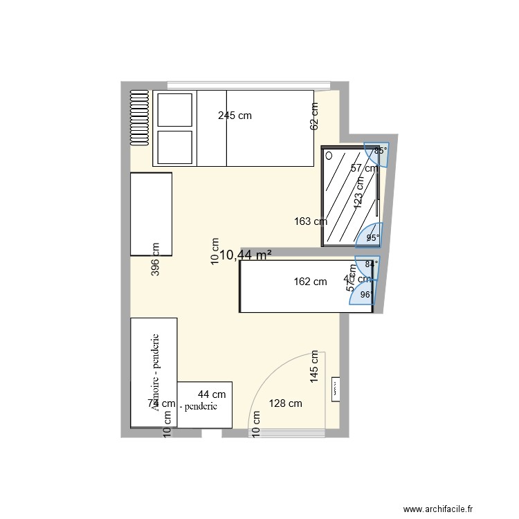 STUDIO. Plan de 0 pièce et 0 m2