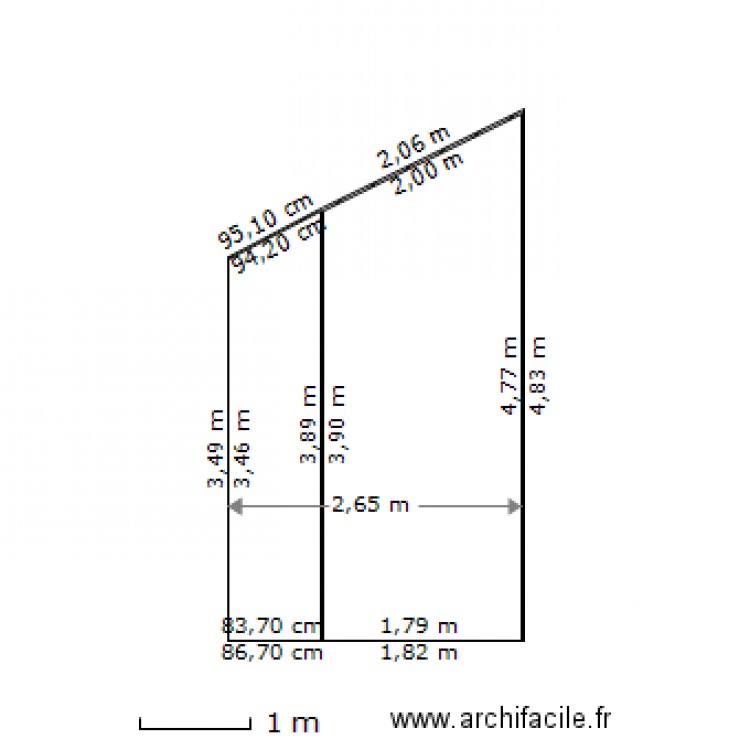 mur poele. Plan de 0 pièce et 0 m2