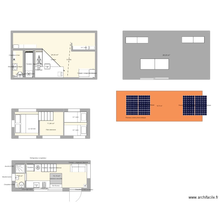 Tiny House. Plan de 0 pièce et 0 m2