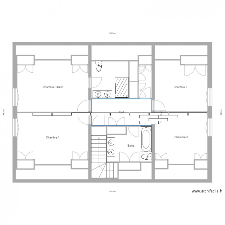 levant etage parquet. Plan de 0 pièce et 0 m2