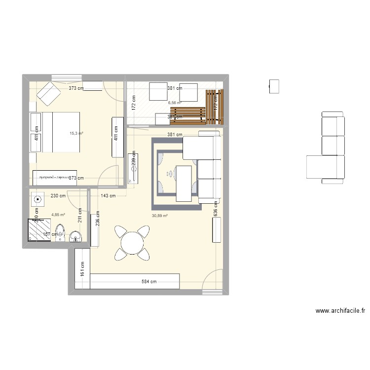 cote gare. Plan de 0 pièce et 0 m2