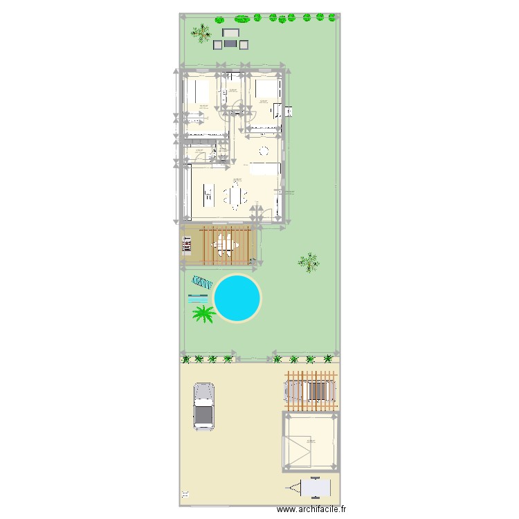 PLAN MAISON 2 BIS. Plan de 11 pièces et 471 m2