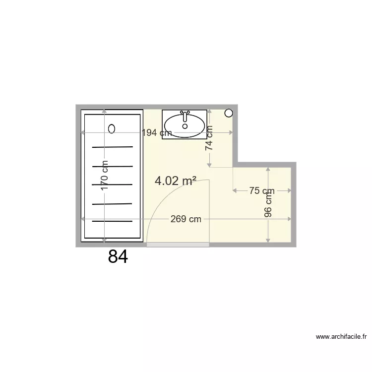LOGEMENT VACANT 59 RES PELVOUX. Plan de 