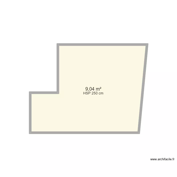 Chambre Apt1 Auterive. Plan de 