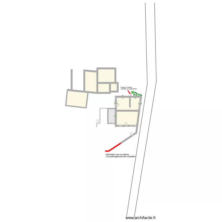 la chagnaie extérieur. Plan de la chagnaie extérieur. Plan de