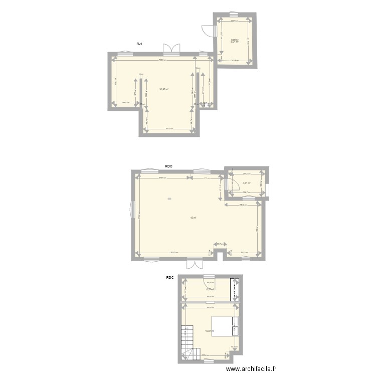 A DESSINER TOUT. Plan de 6 pièces et 110 m2