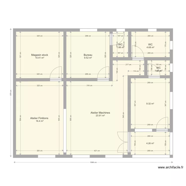 Plan Usine Plein Pied Final. Plan de 