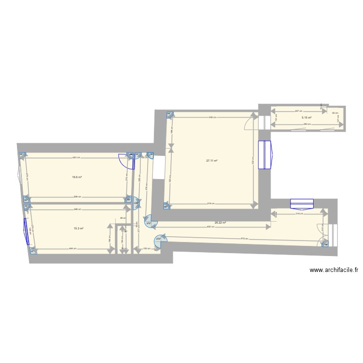 Appartement N 1. Plan de 0 pièce et 0 m2