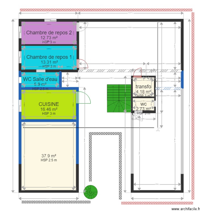 ETAGE 2 ISSAKA. Plan de 0 pièce et 0 m2