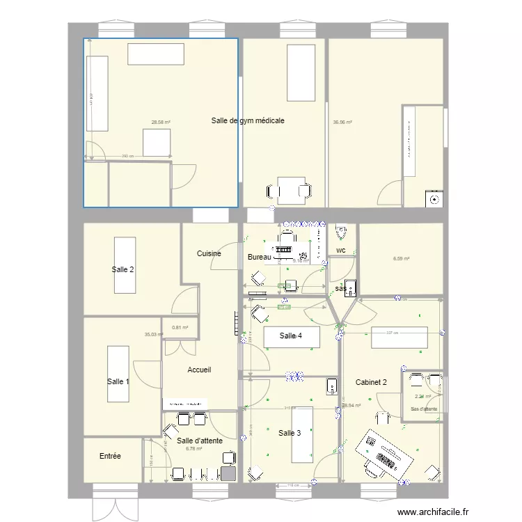 Cabinet 2019. Plan de 