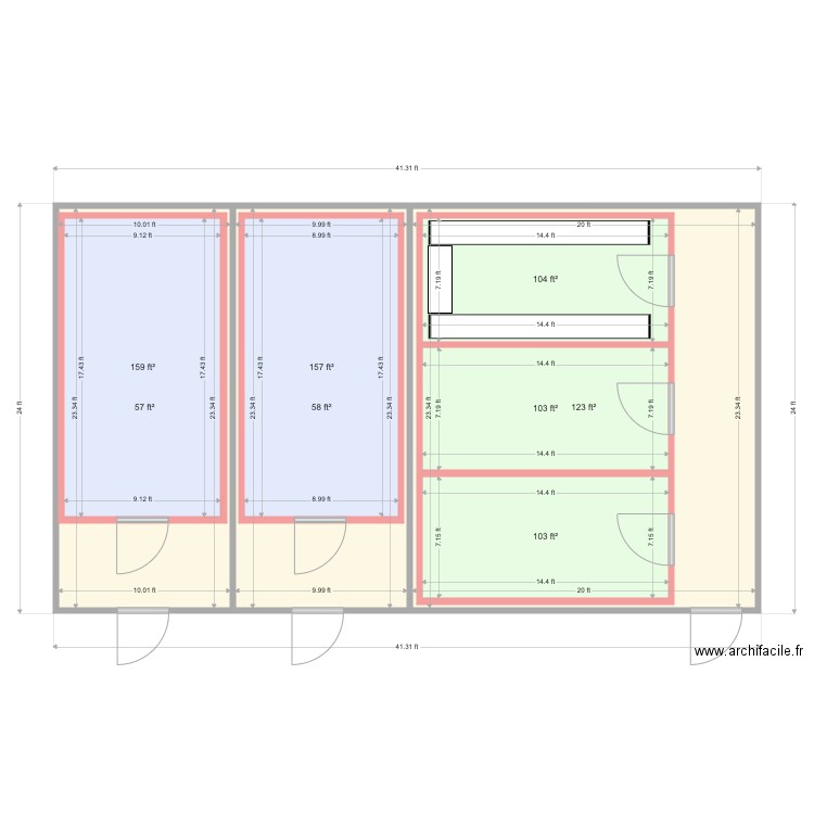 Pro. Plan de 0 pièce et 0 m2