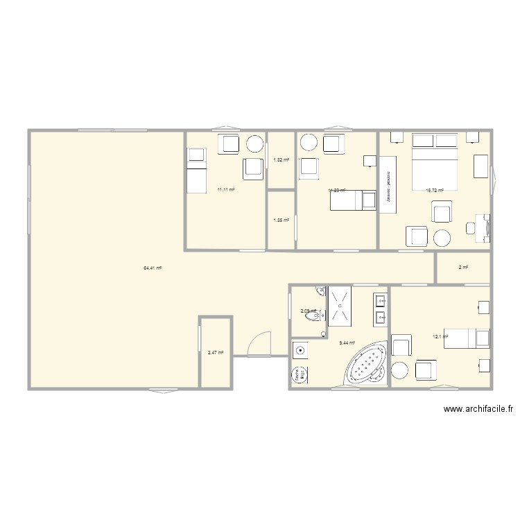 pm3. Plan de 0 pièce et 0 m2
