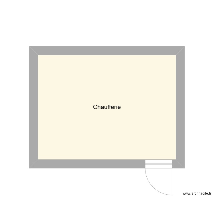 Chaufferie 4. Plan de 1 pièce et 13 m2