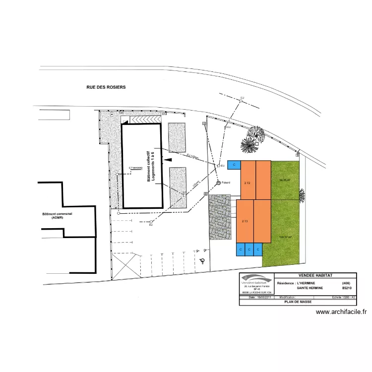 St Jean d'Hermine - R&eacute;sidence l'Hermine hypoth&egrave;se n&deg;2. Plan de 