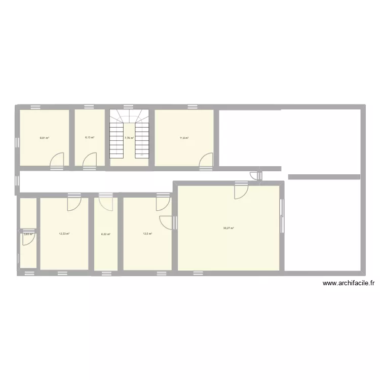 PLAN 3. Plan de 9  et 101 m²